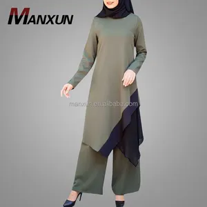 High Quality Muslim Tunic In Dubai Islamic Clothing Long Sleeves Tops Wholesale Online Blouse