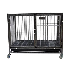 Canil de cachorro, malha de ferro de metal modular malha de metal pet gaiola para venda barata