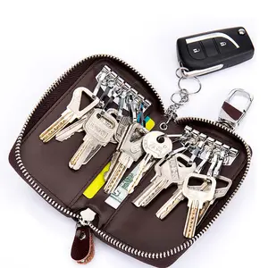 大容量真皮钥匙包门汽车钥匙扣男女钱包