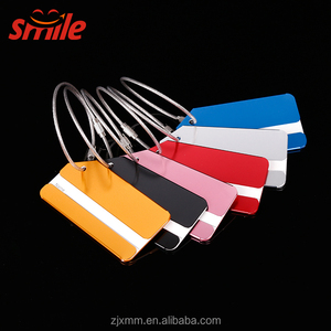 Identité adresse 7 couleurs sac à dos carré circulaire air avion bagages <span class=keywords><strong>tag</strong></span> - Product Image 5