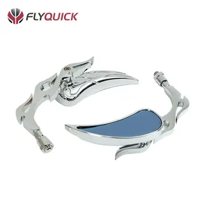 Motorcycle Parts Accessories Foldable Chrome Rear View Side Mirror Sale Convex Mirror