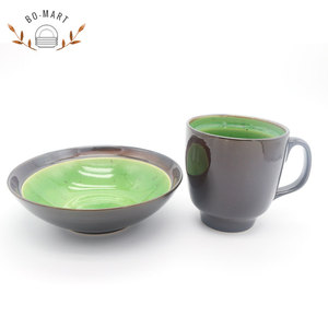 Nuevo <span class=keywords><strong>gres</strong></span> vidriado reactiva cena verde <span class=keywords><strong>vajilla</strong></span> <span class=keywords><strong>de</strong></span> <span class=keywords><strong>gres</strong></span> - Product Image 4