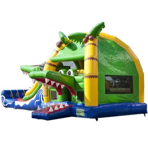 Fashion Crocodile jumping castle inflatable and combo game for kids