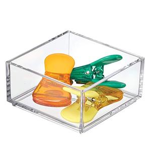 MAOLIN Clarity Organiser Tray Small Box Plastic Drawer Clear Acrylic Organizer