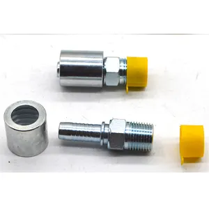 Fitting Selang hidrolik Karet Selang Pas 74 derajat tapered Cone Seal coupling fitting Dengan Stainless Steel