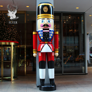 Decoración de Navidad de tamaño natural de fibra de vidrio <span class=keywords><strong>Cascanueces</strong></span> soldados para venta - Product Image 3