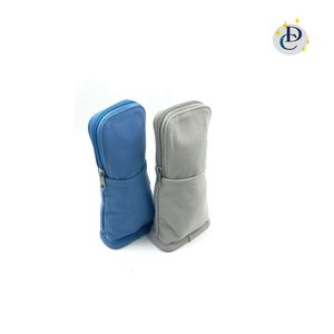 Estuche grande de lona para lápices con impresión de logotipo - Product Image 3