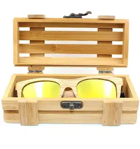 制造商竹材存储包装盒眼镜情况下眼镜盒竹盒