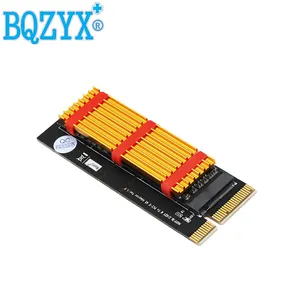 NGFF(M.2) nvme M key SSD to PCI- E 4X Adapter with Heatsink(vertical installation)