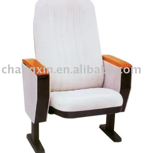 Floor mounted high quality auditorium chair with writing tablet