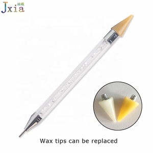Jiexia Nhà Máy Trực Tiếp Bán Buôn Dual End Wax Crystals Picker Pen Nail Art Chấm Rhinestone Pick Up Công Cụ - Product Image 3