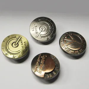 Mode benutzer definierte Metall Vintage Zink legierung Knopf und Nieten Jeans Knopf