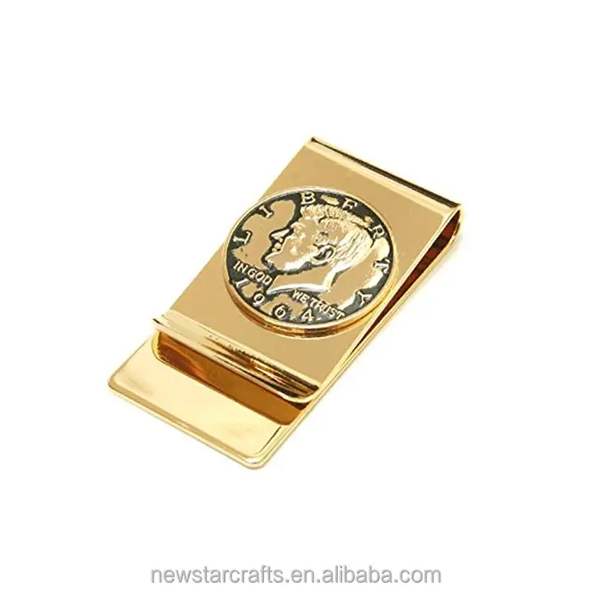 Wholesale Gold Blank Coin Design Money Clip