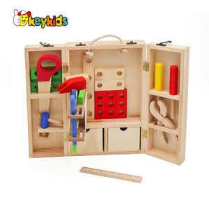 Educational Play <strong>Kids</strong> Wooden Toy <strong>Tool</strong> <strong>Set</strong> for Preschoolers W03D103B - Product Image 4
