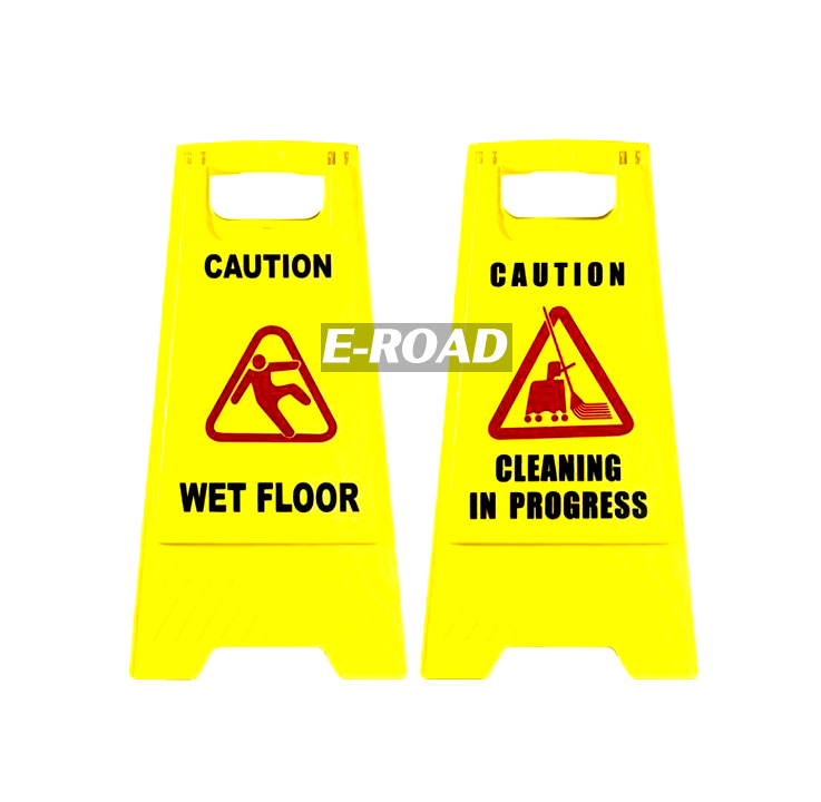 Пластиковая предупреждающая доска в форме A, знак для влажного пола