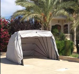 Structure en tube d'acier, mobile, portable, pliable, en tissu polyester, capot de moto, voiture, abri de <span class=keywords><strong>parking</strong></span>, auvent - Product Image 4