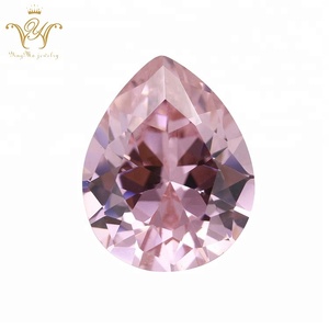 Precio de fábrica al por mayor forma de pera CZ piedra máquina Cut Cubic Zirconia áspera - Product Image 2