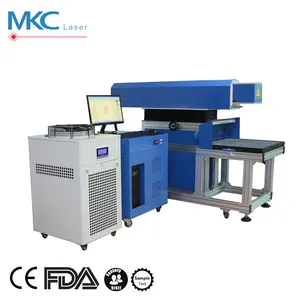 Support depth engraving galvo co2 3D laser marking machine for plastic wood leather