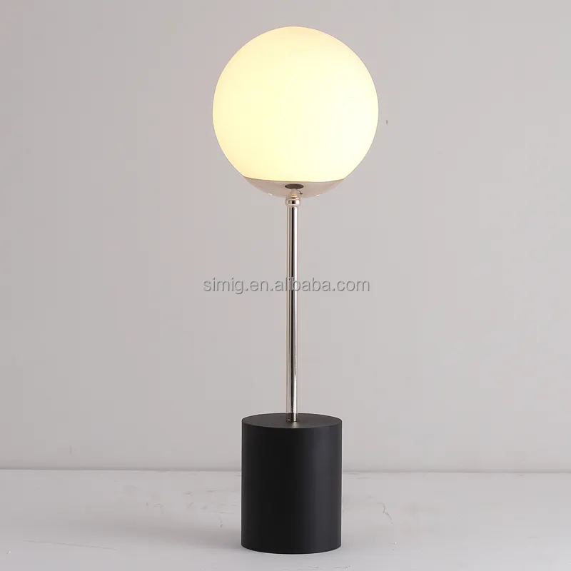 Simig lighting nordic minimalist design tischlampe lamp simple glass ball bedside small table Lamp