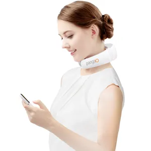 Massaggiatore multifunzionale di terapia del collo di vibrazione di impulso di riscaldamento del corpo della batteria di cc 6V di heartao con i cuscinetti dell'elettrodo