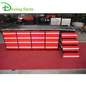 20 drawer heavy duty garage metal drawer workbench