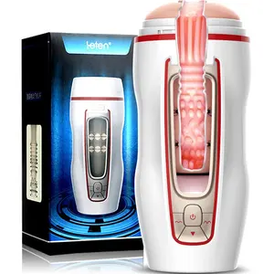 Automático Masculino Masturbador Buceta Copo Bolso Vagina Artificial 49 Modos Forte Vibrador Masturbação Brinquedo Do Sexo Para O Homem