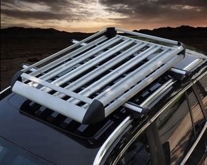 <span class=keywords><strong>Porte</strong></span>-bagages universel, panier de transport de cargaison sur le toit, en alliage d'aluminium, pour voiture tout-terrain, - Product Image 3