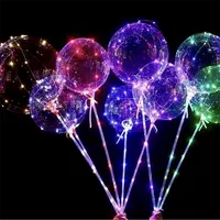 Tanıtım ledi ışıklı balon çin üretimi 10 inç led balon halloweenhappy doğum günü led küre sopa balonlar