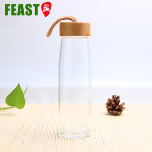 300 ml 400 ml Natural <span class=keywords><strong>32</strong></span> <span class=keywords><strong>oz</strong></span> botella de agua de vidrio de borosilicato, vidrio <span class=keywords><strong>transparente</strong></span> vacía botellas de agua - Product Image 3