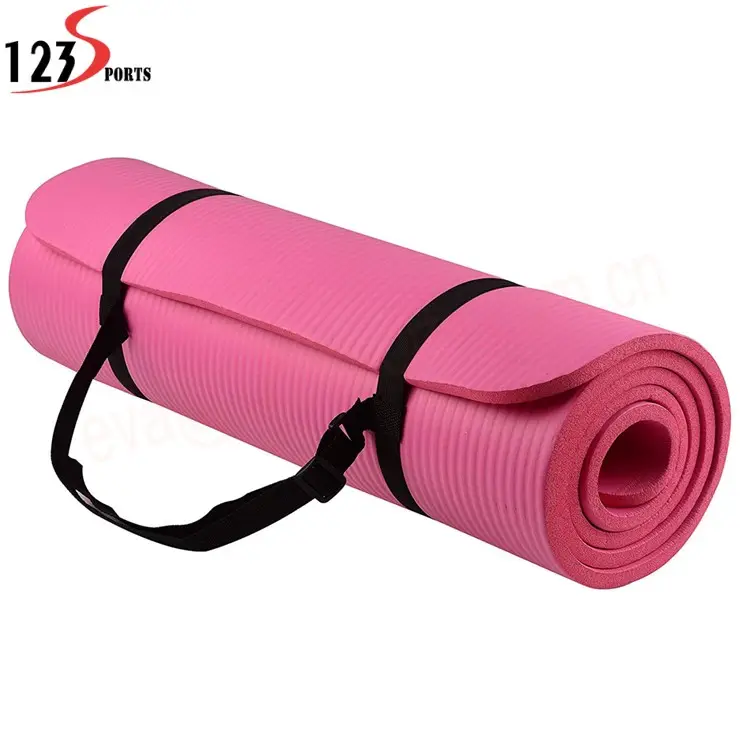 Esteira extra espessa de alta densidade, 8 ~ 20mm, exercício anti-lágrima, nbr, yoga com correia de transporte