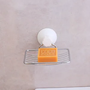 Suction Cup Soap Holder Soap Dish Holder Soap and Sponge Holder Wall Mount For Bathroom