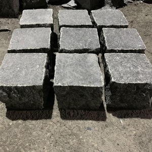 Samistone Xiamen Cobble Stone New G684 <strong>Black</strong> Block Granite Cobble Stone Pavers