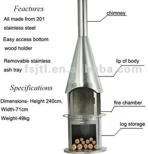 Esterno barbecue grill con cappa stufa camino fp-001 - Product Image 2