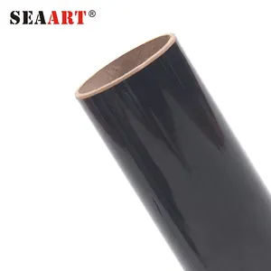 S3 Black White Excellent Quality Vinyil Rolls Heat Transfer Polyflex Vinyl Retail 150 Micron PU Stretch Film 1 Roll