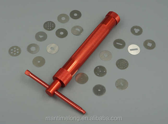 Sugar Paste Extruder Stainless Steel With 21 Tips Sugar Craft Fondant Cake Decorating Cooking Tool Kitchen Accessories