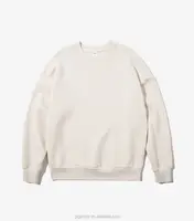 White Printed Crewneck Sweatshirt for Men, Custom Fleece