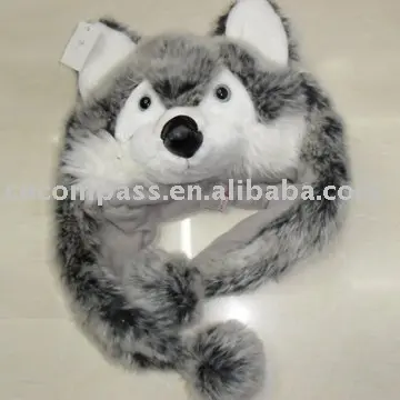 winter hat animal style lovely for kids gift for baby wolf cap