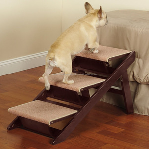 Bamboo 3-<strong>Step</strong> Pet <strong>Stool</strong> Dog Ramp <strong>Steps</strong> - Product Image 3