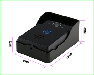 táctil tecla de 7 '' intercomunicador video acumulador recargable de la batería timbre de portero automático intercom - Product Image 4