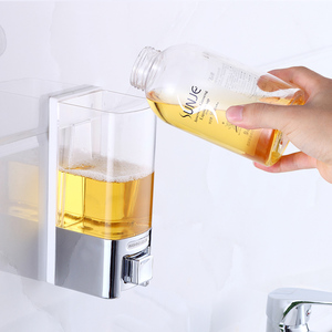 Dispenser di <span class=keywords><strong>Sapone</strong></span> <span class=keywords><strong>Liquido</strong></span> Moderno FLG in Plastica ABS Grigio Chiaro, Montaggio a Parete, Erogatore di Schiuma, Portarotolo <span class=keywords><strong>per</strong></span> <span class=keywords><strong>Bagno</strong></span> Domestico - Product Image 2