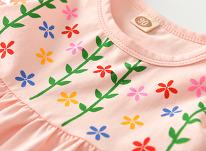 Appena nato Del Bambino Vestiti Della Ragazza di Estate Del Bambino Bambini Vestiti Floreali Con Le Immagini - Product Image 4