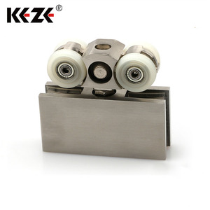 Disponible en acabados encaja 6MM a 12MM templado Pantalla de <span class=keywords><strong>ducha</strong></span> polea puerta corredera rodillo - Product Image 1