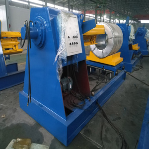 Hướng Dẫn Và Thủy Lực Decoiler Thép Tấm Lợp Cuộn Tạo Thành Máy Với Uncoiler - Product Image 6