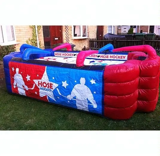 Gonflable portatif de tuyau d'air hockey jeux/air gonflable jeu de football de table/bureau de hockey