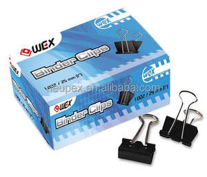 เวียดนาม12ชิ้นที่มีคุณภาพสูงสีดำ25มม1 "ในกล่องกระดาษคลิปหนีบกระดาษ - Product Image 1