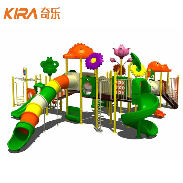 Kids Outdoor Playground Equipment Hot Popular Commercial Used Plastic Outdoor Entertainment