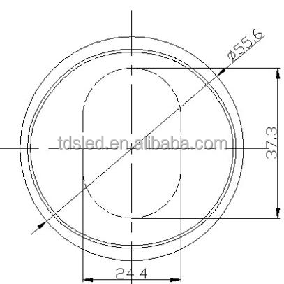 110x60 Degree 56mm Led Street Light Optical Lens Quality Assurance