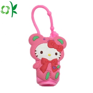 OKSILICONE 새로운 사용자 정의 젤 30ml 손 소독제 홀더 미니 만화 여행 병 커버 향수 슬리브 실리콘 아이 손 홀더 - Product Image 6