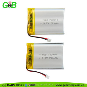 Sıcak satış 703040 750 mAh <span class=keywords><strong>3</strong></span>.7 v lipo pil için GPS Izci Ürün - Product Image 5