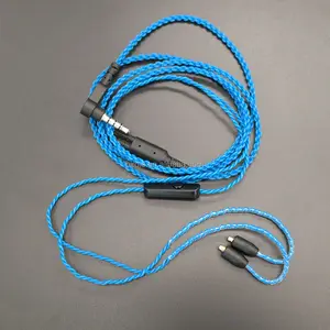 Dikepang MMCX kabel earbud headphone untuk Shure SE846 earphone SE535 SE425 SE315 SE215 UE900